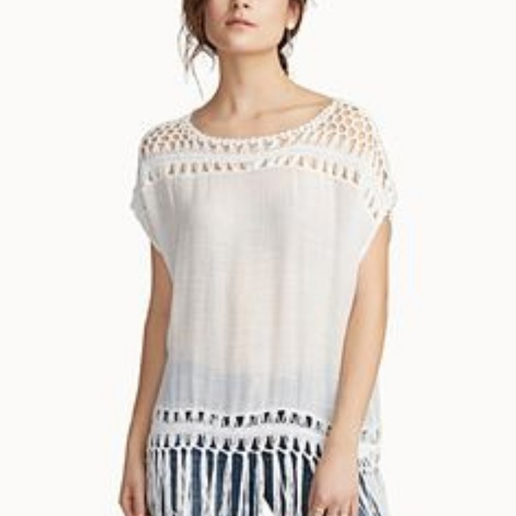 Steve Madden Other - SALE Steve Madden Crochet Poncho and Swim Coverup